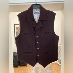 Schaefer Cattle Baron Brown Wool Vest
